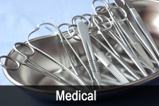 Surgical instruments in kidney tray